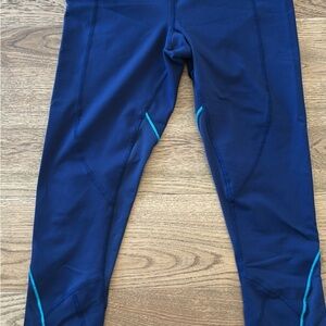 Blue lululemon Athletic Leggings with Teal Accents